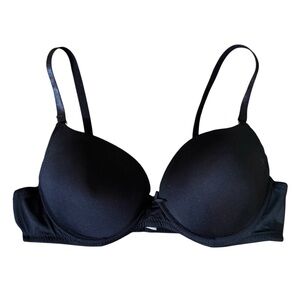 CARRIE AMBER INTIMATES, black lighted padded, padded push up bra, plus size 38C